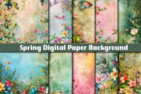 Download Spring Digital Paper Background - Premium Resources